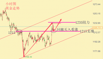 陆睿铭：黄金市场避险情绪浓厚，现货黄金低多看涨对待