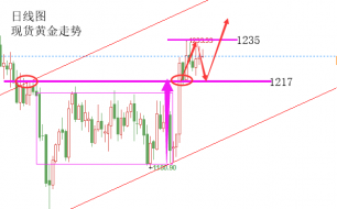 陆睿铭：现货黄金回撤另寻突破，美原油关注70美元阻力