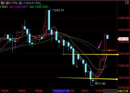颜生解盘11.2美指下挫黄金趁机反扑，后市策略解套
